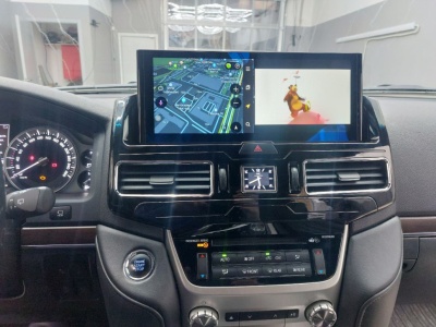 Магнитола для Toyota Land Cruiser 200 2016-2021 (без отдельного экрана климата) - Radiola RDL-LC200-High монитор 12.3" на Android 12, 8Гб+128Гб, CarPlay, 4G SIM-слот