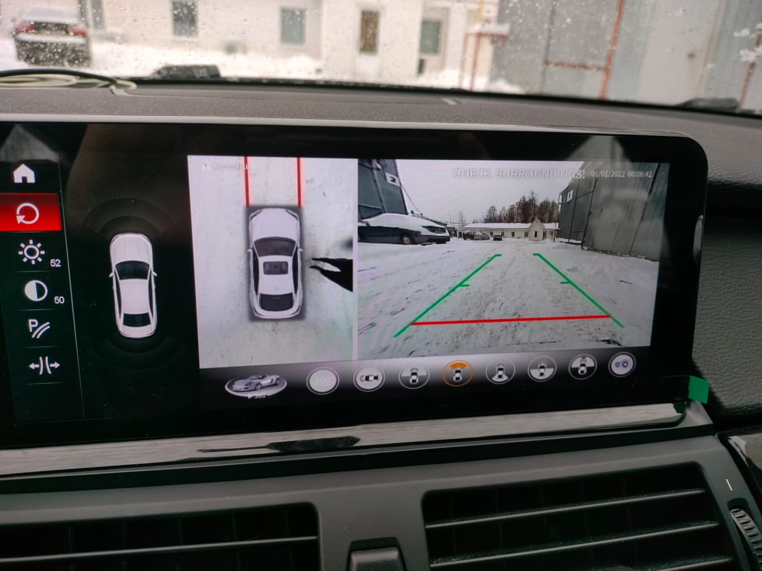 Система кругового обзора 360 для BMW с регистратором 