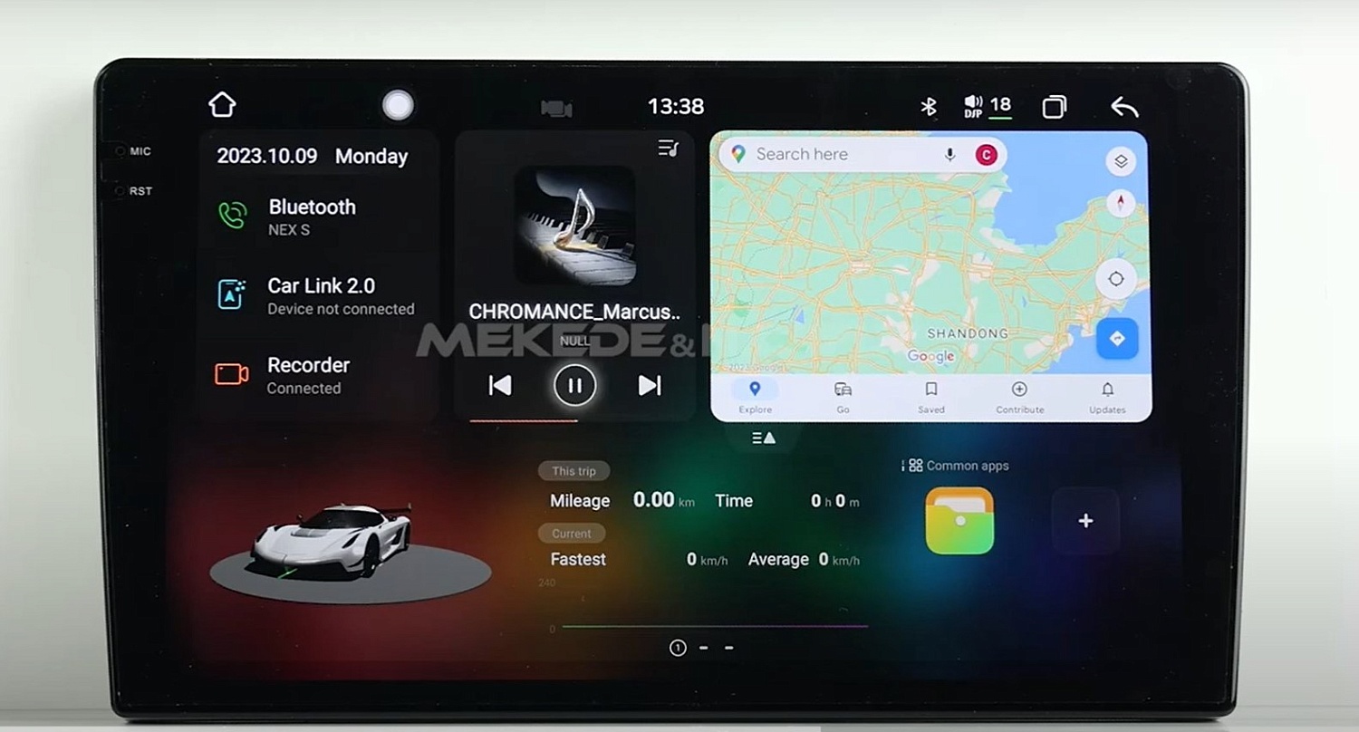 Магнитола универсальная без рамки (экран 10,3/9.5") - Mekede M7 Plus - Qled 2K, Android 13, ТОП процессор 7870, 12/256, CarPlay, 4G/LTE-SIM
