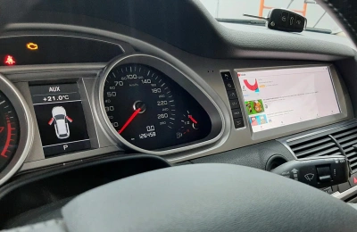 Магнитола андроид монитор 10.25" для Audi Q7 2009-2015 (MMI-3G) - Radiola RDL-8802 Android 14, 8ГБ+128ГБ, 4G/LTE-SIM