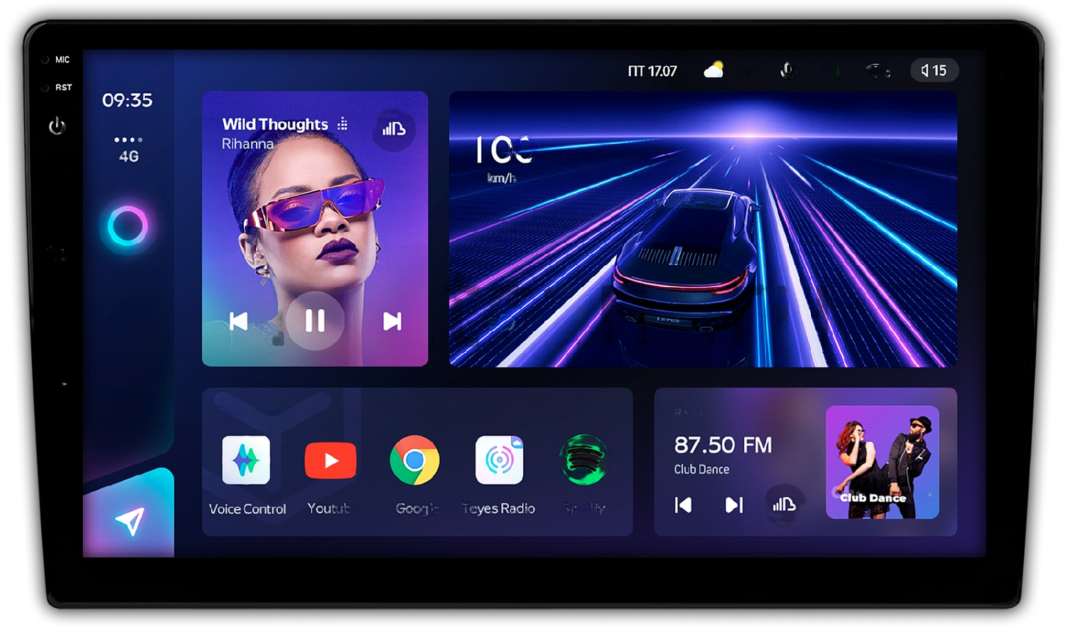 Штатная магнитола для Toyota LC Prado 2009-2013 - Teyes CC3-2K QLed Android 10, 4G/LTE-SIM, 6-128