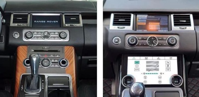Сенсорная панель климата Range Rover Sport 2009-2013 - Radiola LCD/ЖК экран 10", съёмные боковые планки
