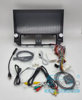Магнитола для Toyota Land Cruiser Prado 150 2009-2013 (с круговым обзором) - Carmedia ZH-T1209 монитор 12.3" на Android 13, 8Гб+128Гб, CarPlay, 4G SIM-слот