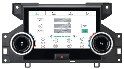 Сенсорная панель климата Land Rover Discovery 4 2010-2016 - Carmedia ZF-2010 с 7" экраном LCD/ЖК без отверстия под CD