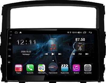 Штатная магнитола для Mitsubishi Pajero 4 2006+ - Farcar H1009R на Android 10, 8-ЯДЕР, 4ГБ-64ГБ, встроенным 4G модемом и DSP