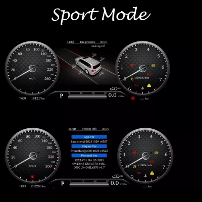 Электронная панель приборов Toyota Land Cruiser 200 2007-2015 - NH-LCD-T01 с LCD / ЖК 12.3" экраном QLED