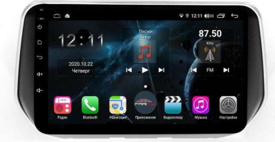 Штатная магнитола для Hyundai Santa Fe 2019+ - Farcar H1124R на Android 10, 8-ЯДЕР, 4ГБ-64ГБ, встроенным 4G модемом и DSP