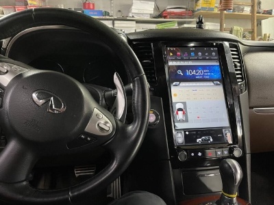 Штатная магнитола для Infiniti FX 2008-2013, QX70 2013-2018 - Carmedia ZF-1828-Q6 ("Тесла-Стиль") Android 11, 8ГБ+128ГБ, 4G/LTE-SIM