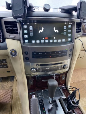 Магнитола для Lexus LX570 2007-2015 - Radiola RDL-LEX-LX08 монитор 12.3", Android 12, 6Гб+128Гб, CarPlay, 4G SIM-слот