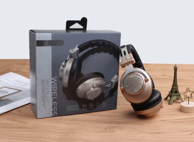 БЕСПРОВОДНЫЕ FM СТЕРЕО НАУШНИКИ ERGO VJ080 золото