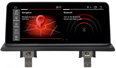 Магнитола для BMW 1-серии (E81, E82, E87) 2006-2012 (без заводского экрана) - Radiola RDL-6251 монитор 10" на Android 13, 8ГБ-128ГБ, Carplay, SIM-слот, джойстик в комплекте