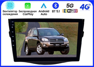 Штатная магнитола Mekede M6 Pro для Toyota RAV4 2006-2012 - Qled, Android 12, ТОП процессор, 4/64, CarPlay, 4G/LTE-SIM