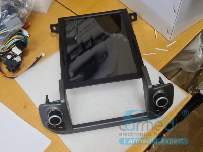 Магнитола для Land Rover Discovery 4 2010-2016 (маленький экран или монохром) - Carmedia NH-R1005-4 монитор 9.7" в стиле "Тесла", Android 10, 6Гб+128Гб, CarPlay, 4G SIM-слот