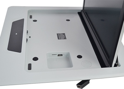 ПОТОЛОЧНЫЙ СМАРТ ТВ 15,6" С ЭЛЕКТРОПРИВОДОМ ERGO ER15AFL-AUTO ДЛЯ TOYOTA ALPHARD (1920X1080, ANDROID) СЕРЫЙ