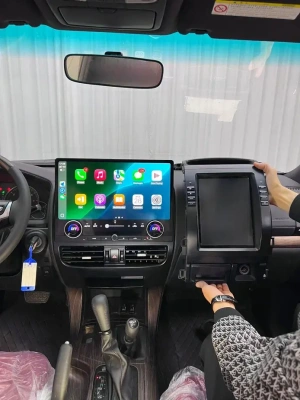 Магнитола андроид для Toyota Land Cruiser Prado 120, Lexus GX470 - Carmedia ZF-3036-GE экран 16.8" на Android 13, 8Гб+128Гб, CarPlay, 4G SIM-слот