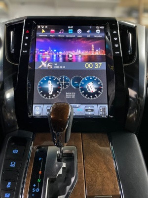 Штатная магнитола для Toyota Alphard 2015+ - Carmedia ZF-1308H-DSP ("Тесла-Стиль") на Android 9.0, 6-ТУРБО ядер, 4ГБ-64ГБ и встроенным DSP