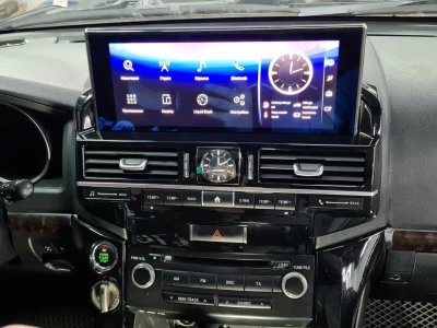 Магнитола для Toyota Land Cruiser 200 2008-2015 (климат на штатном экране) - Carmedia ZH-T1206X монитор 12.3", Android 12, 8Гб+128Гб, CarPlay, SIM-слот