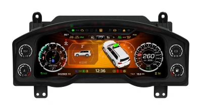 Электронная панель приборов Toyota Land Cruiser 200 2007-2015 - Carmedia ZH-166 с LCD / ЖК 12.3" экраном QLED