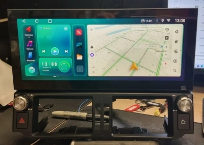 Магнитола для Toyota Land Cruiser Prado 150 2009-2013 (High) - Carmedia ZH-T1209FW монитор 12.3", Android 12, 8Гб оперативной и 256 встроенной, CarPlay, SIM-слот