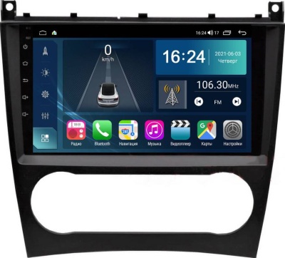 Штатная магнитола для Mercedes-Benz C W203 2004-2007 FarCar TG1262M на Android 10, 8-ядер, 2Гб-32Гб, встроенным 4G модемом и DSP