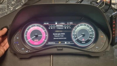 Электронная панель приборов для Infiniti QX80 / QX56 2010-2019 - Carmedia ZH-HL122 с LCD / ЖК 12.3" экраном QLED