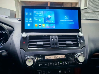 Магнитола для Toyota Land Cruiser Prado 150 2014-2017 - Carmedia KP-T1203FW монитор 12.3" на Android 12, 8Гб+128Гб, CarPlay, 4G SIM-слот