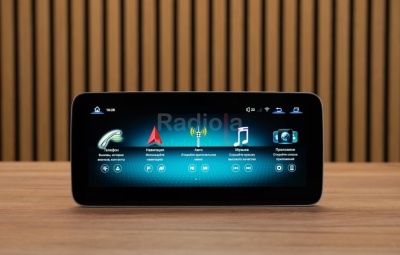 Магнитола для Mercedes-Benz B/C/CLA/CLS/E/GLA/GLK/G-Класс 2013-2016 NTG 4.5/4.7 - Radiola RDL-7701 L монитор 10.25", Android 13, 8Гб+128Гб, CarPlay, SIM-слот