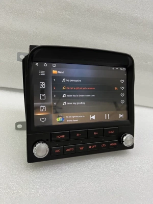 Магнитола для Toyota Land Cruiser 100, Lexus LX470 1998-2002 (климат на цветном экране) - Carmedia ZH-T1207 монитор 9", Android 13, 8Гб+128Гб, CarPlay, SIM-слот