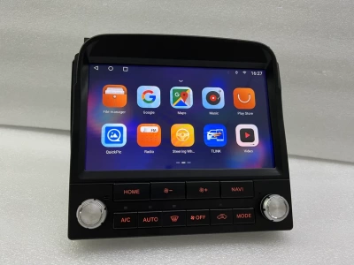 Магнитола для Toyota Land Cruiser 100, Lexus LX470 1998-2002 (климат на цветном экране) - Carmedia ZH-T1207 монитор 9", Android 13, 8Гб+128Гб, CarPlay, SIM-слот