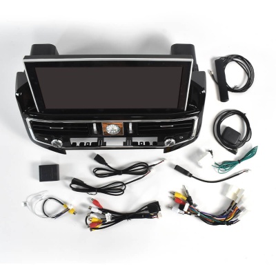 Магнитола для Toyota Land Cruiser 200 2016-2021 (отдельный экран климата) - Carmedia KP-T1202 монитор 12.3" на Android 10, 6ГБ+128ГБ, 4G SIM-слот