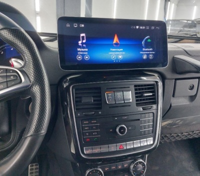 Магнитола android для Mercedes-Benz A/B/C/CLA/CLS/E/GLA/GLK/G-Класс 2013-2016 NTG 4.5/4.7 - Farcar MB1001 монитор 12.3", Android 13, 8Гб+128Гб, CarPlay, SIM-слот