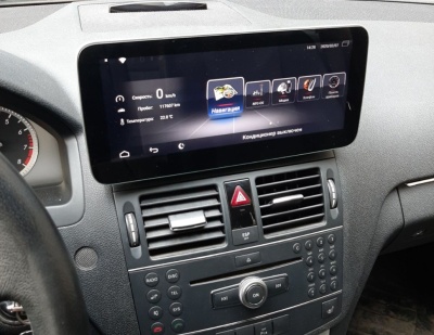 Магнитола для Mercedes-Benz C/E/GLK-Класс 2008-2013 NTG 4.0 - Farcar MB1005 монитор 12.3", Android 14, 8Гб+128ГБ, CarPlay, SIM-слот