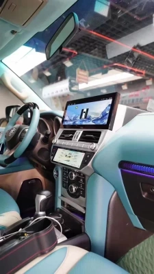 Сенсорная панель климата для Toyota LC Prado 150 2018+ - Carmedia KP-T1292 c LCD (ЖК) экраном