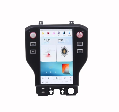 Штатная магнитола для Ford Mustang 2013+ - Carmedia ZF-1256-Q6 ("Тесла-Стиль") Android 11, 8ГБ+128ГБ, 4G/LTE-SIM