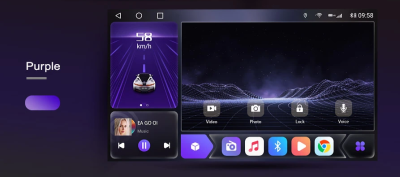 Магнитола универсальная без рамки (экран 10,3") - Ownice K6 - Qled 2K, Android 12, ТОП процессор, 8/256, CarPlay, 4G/LTE-SIM