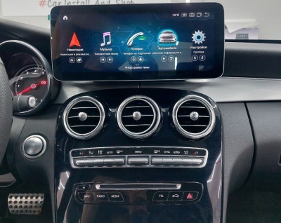 Монитор android для Mercedes-Benz A/B/C/CLA/CLS/G/GLA/GLC/V260/X-Класс 2014-2019 NTG 5.0/5.1 - Farcar MB1006 монитор 12.3", Android 13, 8Гб+128Гб, CarPlay, SIM-слот