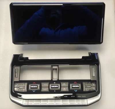 Магнитола + климат (перед + зад) для Toyota Land Cruiser 300 - Carmedia ZH-T1219 монитор 12.3", Android 13, CarPlay, 4G SIM-слот, 8Гб+128Гб