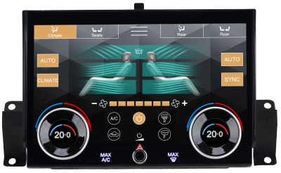 Сенсорная панель климата Range Rover Sport 2013-2017 - Carmedia ZF-5022 LCD/ЖК экран 10" без отверстия под CD