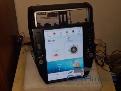 Магнитола для Toyota Land Cruiser Prado 150 2009-2013 (без кругового обзора) - Carmedia ZF-1221-Q6 ("Тесла-Стиль") Android 11, 8ГБ+128ГБ, SIM-слот