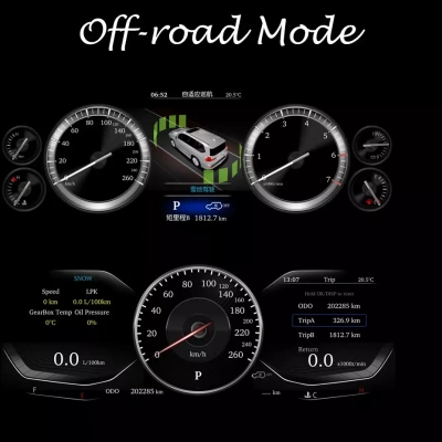 Электронная панель приборов Toyota Land Cruiser Prado 150 2010-2017 - NH-LCD-T03 с сенсорным LCD / ЖК 12.3" экраном QLED