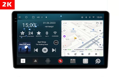 Магнитола для Mercedes-Benz ML (W164), GL (X164) 2005-2012 (матовый) - RedPower 71168M Android 10, QLED+2K, ТОП процессор, 6Гб+128Гб, CarPlay, SIM-слот