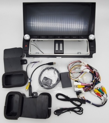 Магнитола для Toyota Land Cruiser Prado 150 2014-2017 - Carmedia ZH-T1203 монитор 12.3" на Android 12, 8Гб+128Гб, CarPlay, 4G SIM-слот