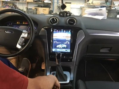 Магнитола для Ford Mondeo 2010-2015 - Carmedia ZF-1052A-Q6 ("Тесла-Стиль") Android 11, 8ГБ+128ГБ, SIM-слот