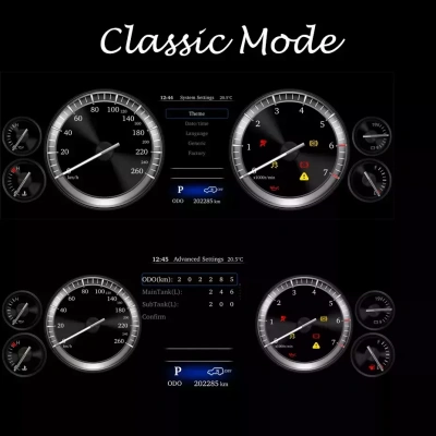 Электронная панель приборов Toyota Land Cruiser 200 2007-2015 - NH-LCD-T01 с LCD / ЖК 12.3" экраном QLED