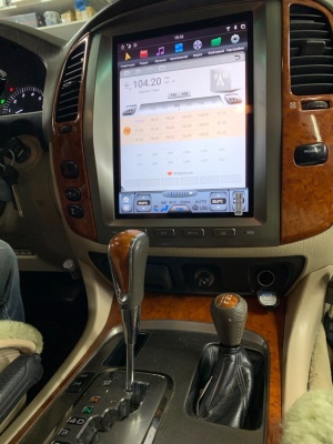 Магнитола для Lexus LX470 2002-2007 и Toyota Land Cruiser 100 (любая комплектация) - Carmedia ZF-1301-Q6 вертикальный экран в стиле "Тесла" на Android 11, 8Гб+128Гб, CarPlay, 4G SIM-слот