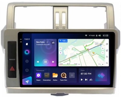 Штатная магнитола для Toyota LC Prado 2014-2017 - Teyes CC3-2K QLed Android 10, 4G/LTE-SIM, 6-128