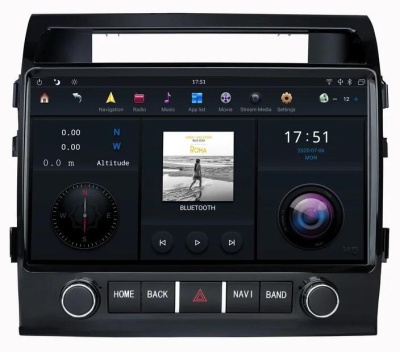 Штатная магнитола для Toyota Land Cruiser 200 2007-2015 - Carmedia ZF-6025H-DSP ("Тесла-Стиль") на Android 9.0, 6-ТУРБО ядер, 4ГБ-64ГБ и встроенным DSP
