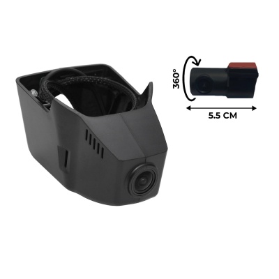 Штатный двухканальный видеорегистратор  для Volkswagen с штатной системой следования по полосам (2015+) черный / RedPower DVR-VAG9-G DUAL