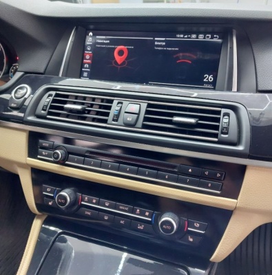 Магнитола андроид для BMW 5 (F10) 2010-2013 CIC - Farcar BMW2017 монитор 10.2", Android 13, 8Гб+128Гб, CarPlay, 4G SIM-слот