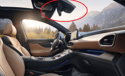 Штатный видеорегистратор для Hyundai Santa Fe 4 рестайлинг (2020-2023) с ассистентом RedPower DVR-HY3-G